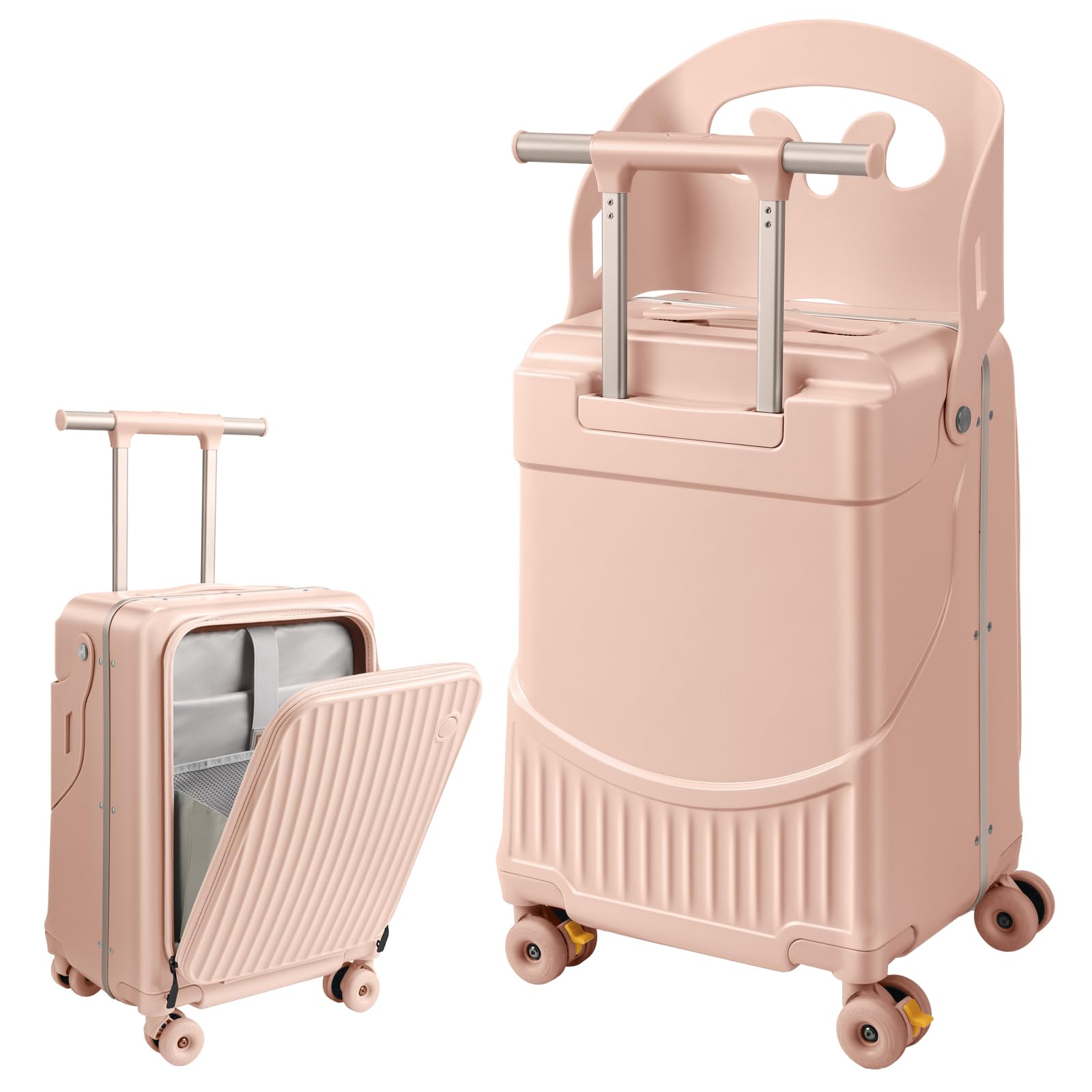 20" Ride-On Hardside Carry-On Suitcase with Seat & TSA Lock