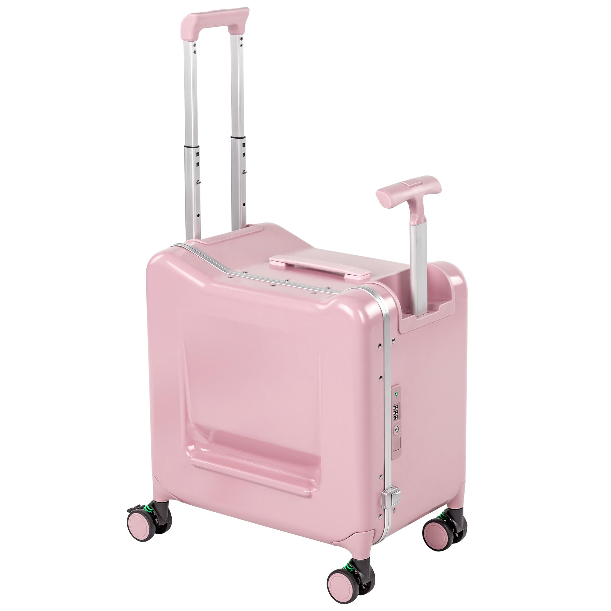 20" Kids Ride-On Carry-On Suitcase with Detachable Seat & TSA Lock