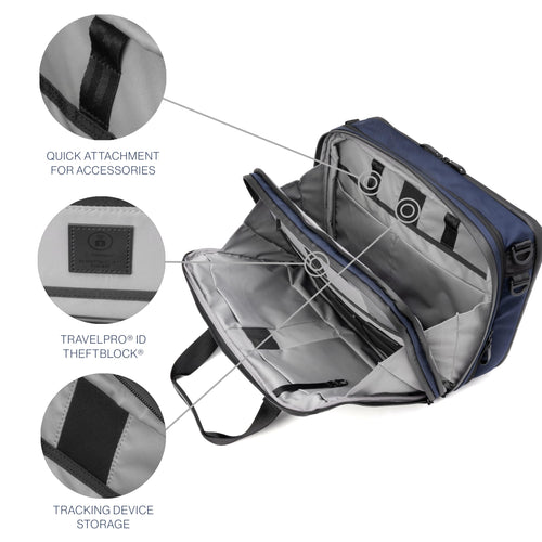 16" Expandable Laptop Briefcase – Water-Resistant for Work & Travel